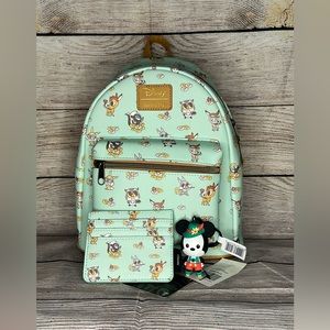 Loungefly Disney Bambi Chibi Friends Mini Backpack, Cardholder and Keychain